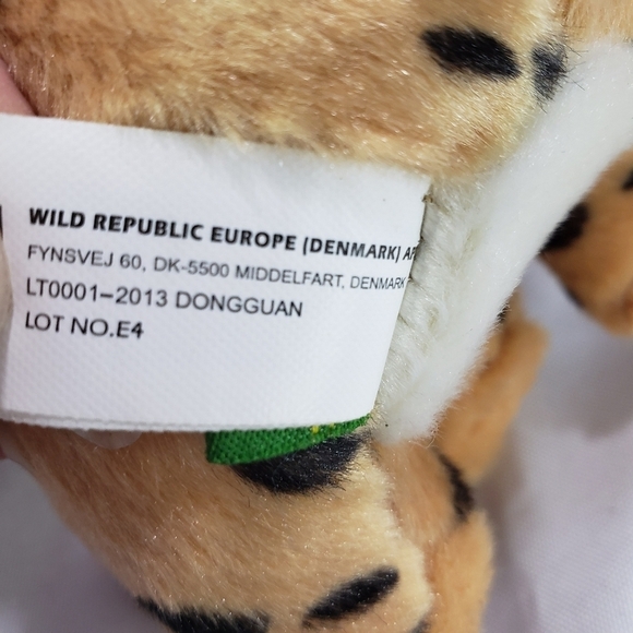 Wild Animal Cheetah 7 Inch & Tiger 5 Inch Plush Stuffed Animal Bundle - Picture 9 of 11